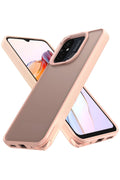 Mey İthalat® Redmi 12C Kılıf Elegant Kapak - Pudra