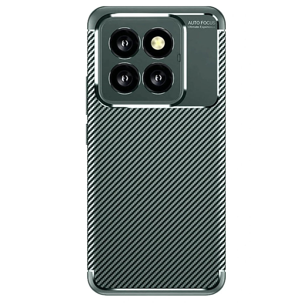 Mey İthalat® Mi 14T Pro Kılıf Auto Focus Karbon Kapak - Koyu Yeşil