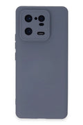 Mey İthalat® Mi 13 Pro Kılıf Nano içi Kadife Silikon - Gri