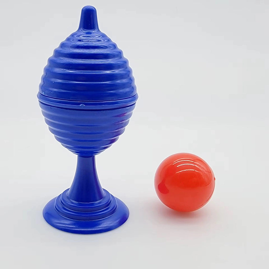 Mey İthalat® Mavi Renk Sihirli Kupa Top Kaybetme Oyunu 7 cm
