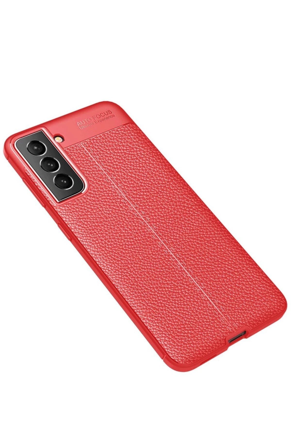 Mey İthalat® Samsung Galaxy S21 FE Kılıf Auto Focus Kapak - Kırmızı