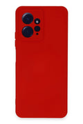 Mey İthalat® Redmi Note 12 4G Kılıf Nano içi Kadife Silikon - Kırmızı