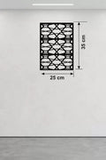 Mey İthalat® Geometrik Soyut Tasarım Ahşap Duvar Tablosu - 25x35 cm Lazer Kesim Modern Pano