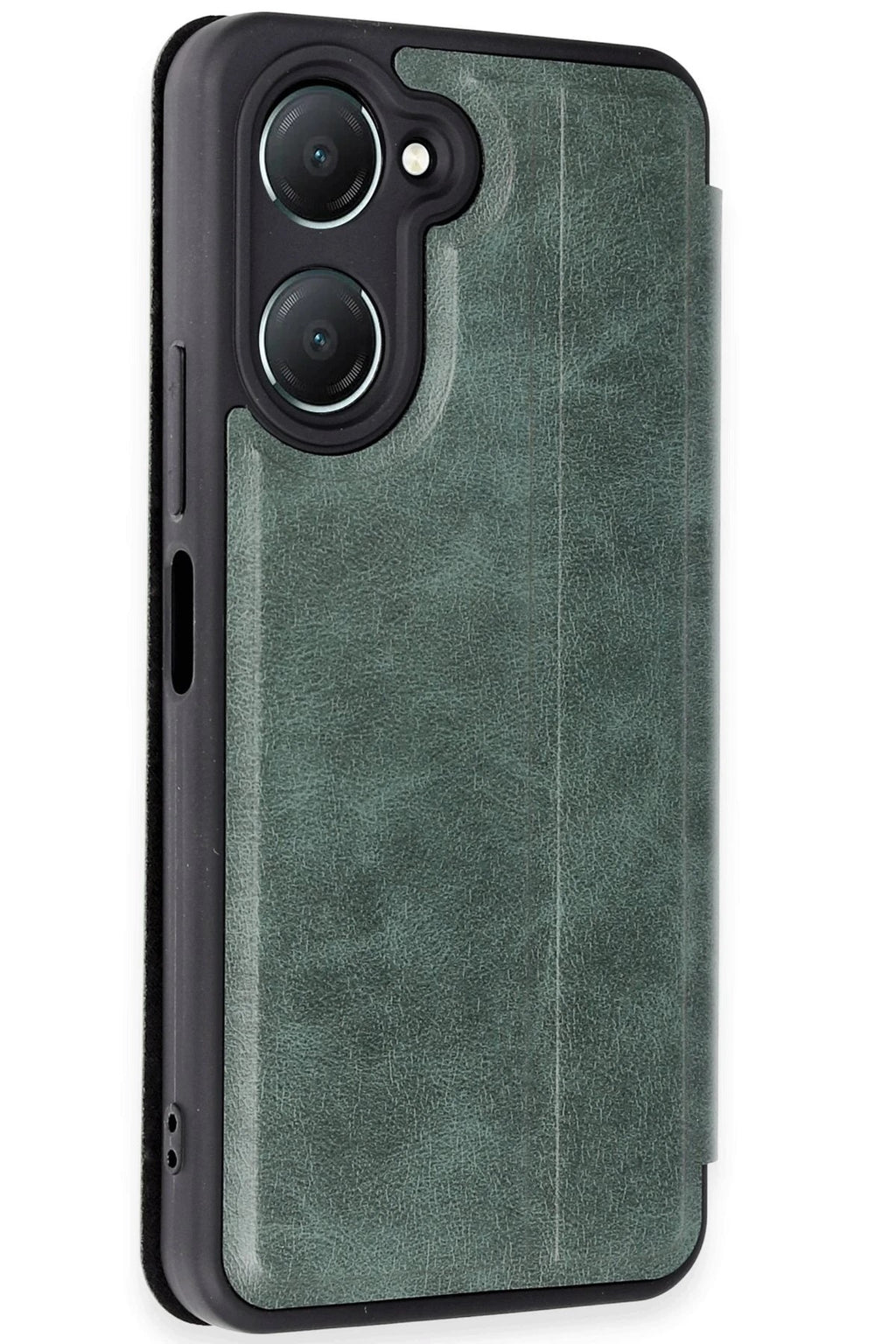 Mey İthalat® Vivo Y18 Kılıf Flip Cover - Koyu Yeşil
