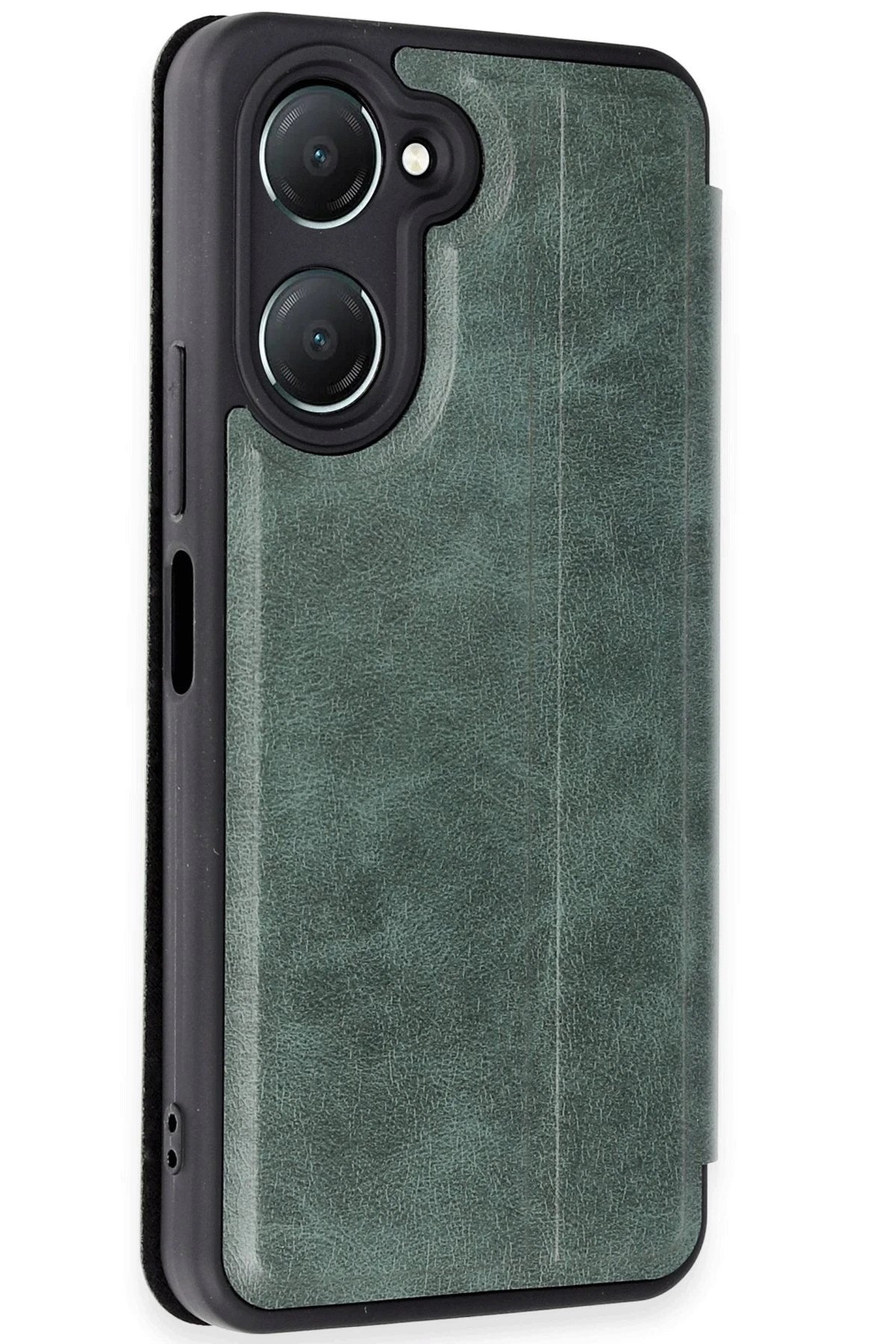 Mey İthalat® Vivo Y18 Kılıf Flip Cover - Koyu Yeşil