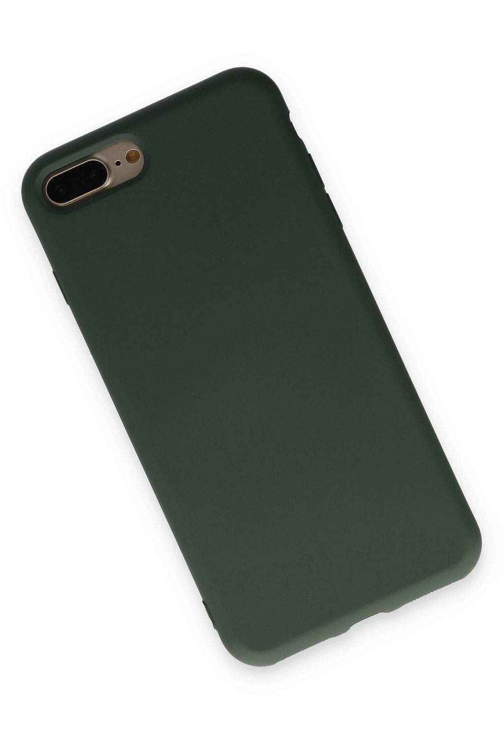 Mey İthalat® iPhone 7 Plus Kılıf Nano içi Kadife Silikon - Koyu Yeşil