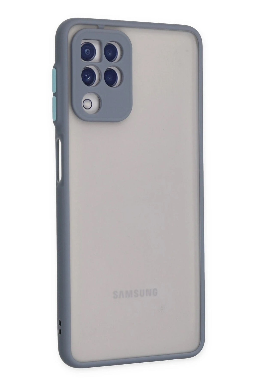 Mey İthalat® Samsung Galaxy A22 Kılıf Montreal Silikon Kapak - Gri