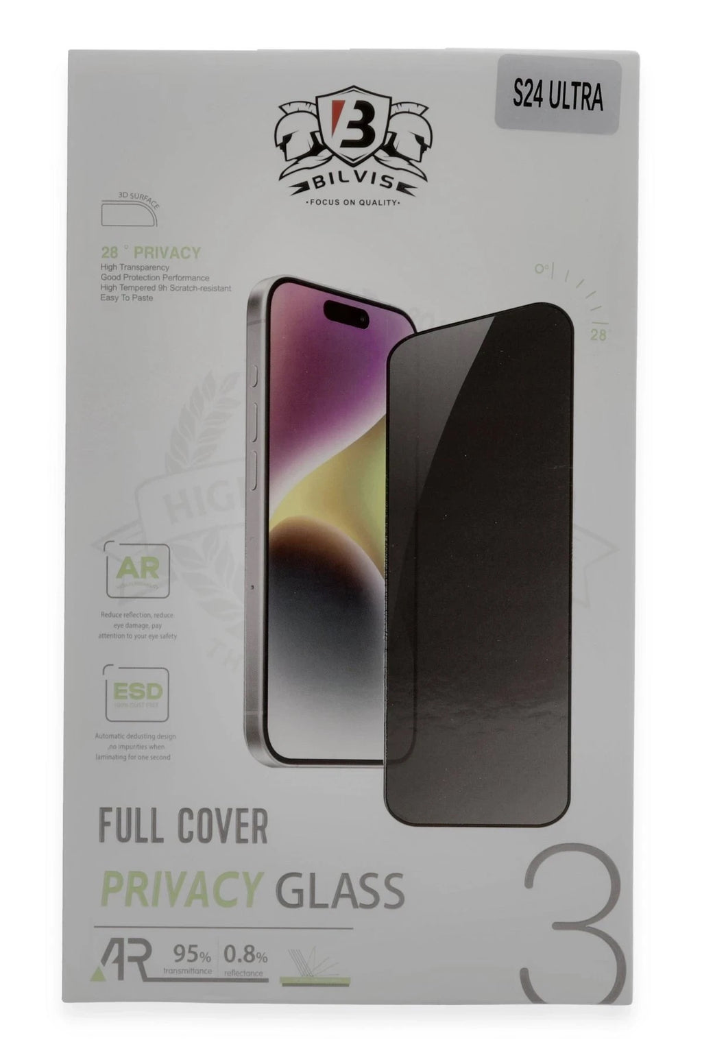 Mey İthalat® Samsung Galaxy S24 Ultra Bilvis Hayalet Cam Ekran Koruyucu