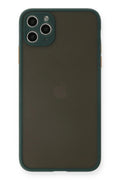 Mey İthalat® iPhone 11 Pro Max Kılıf Montreal Silikon Kapak - Yeşil