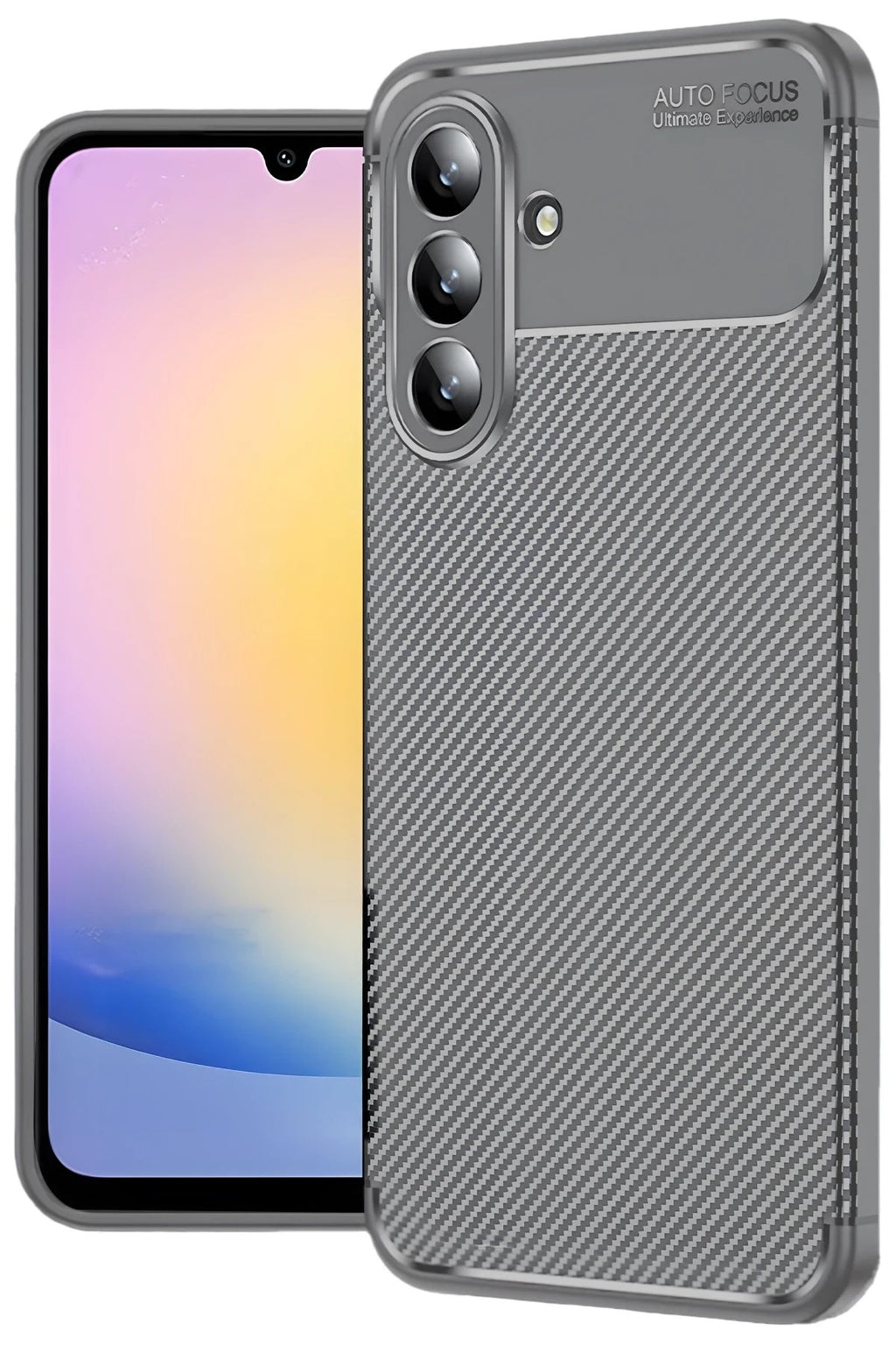 Mey İthalat® Samsung Galaxy S25 FE Auto Focus Karbon Kapak - Gri