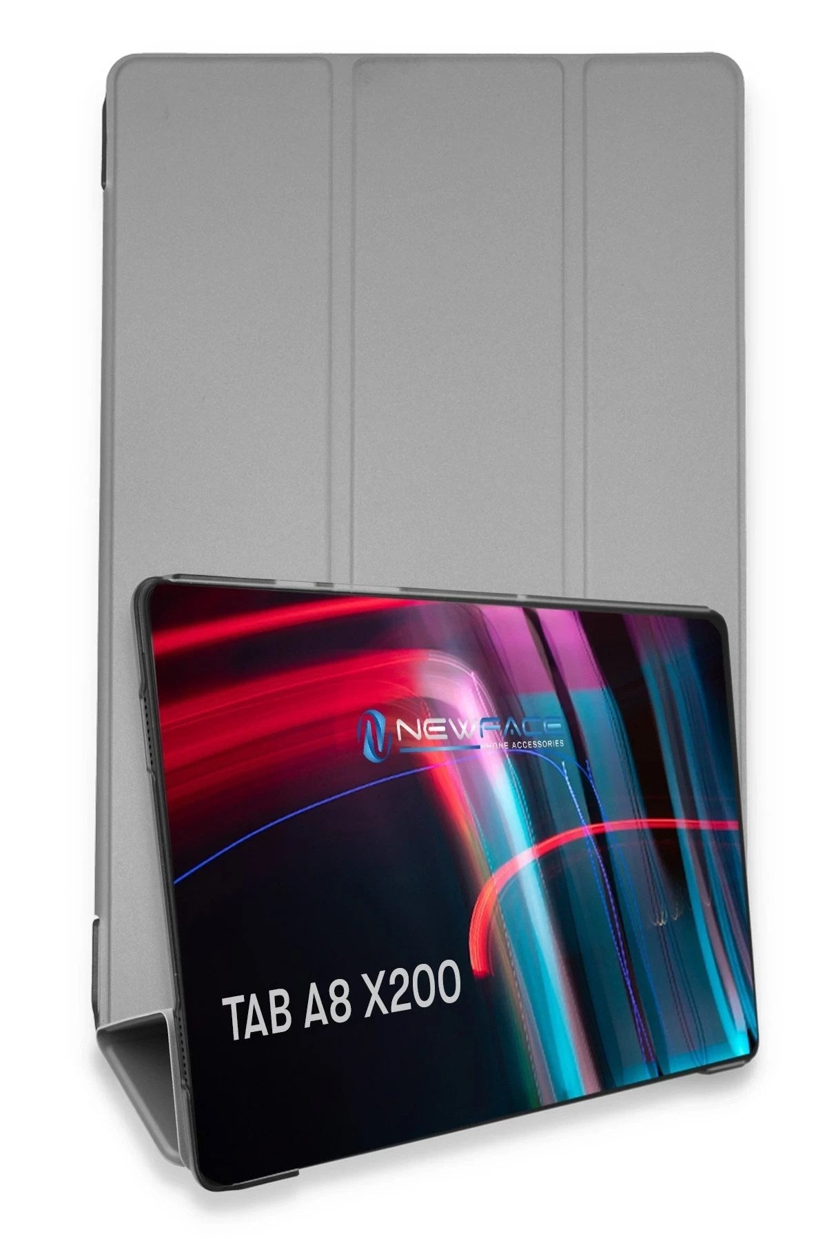 Mey İthalat® Samsung Galaxy X200 Tab A8 10.5 Kılıf Tablet Smart Kılıf - Gri