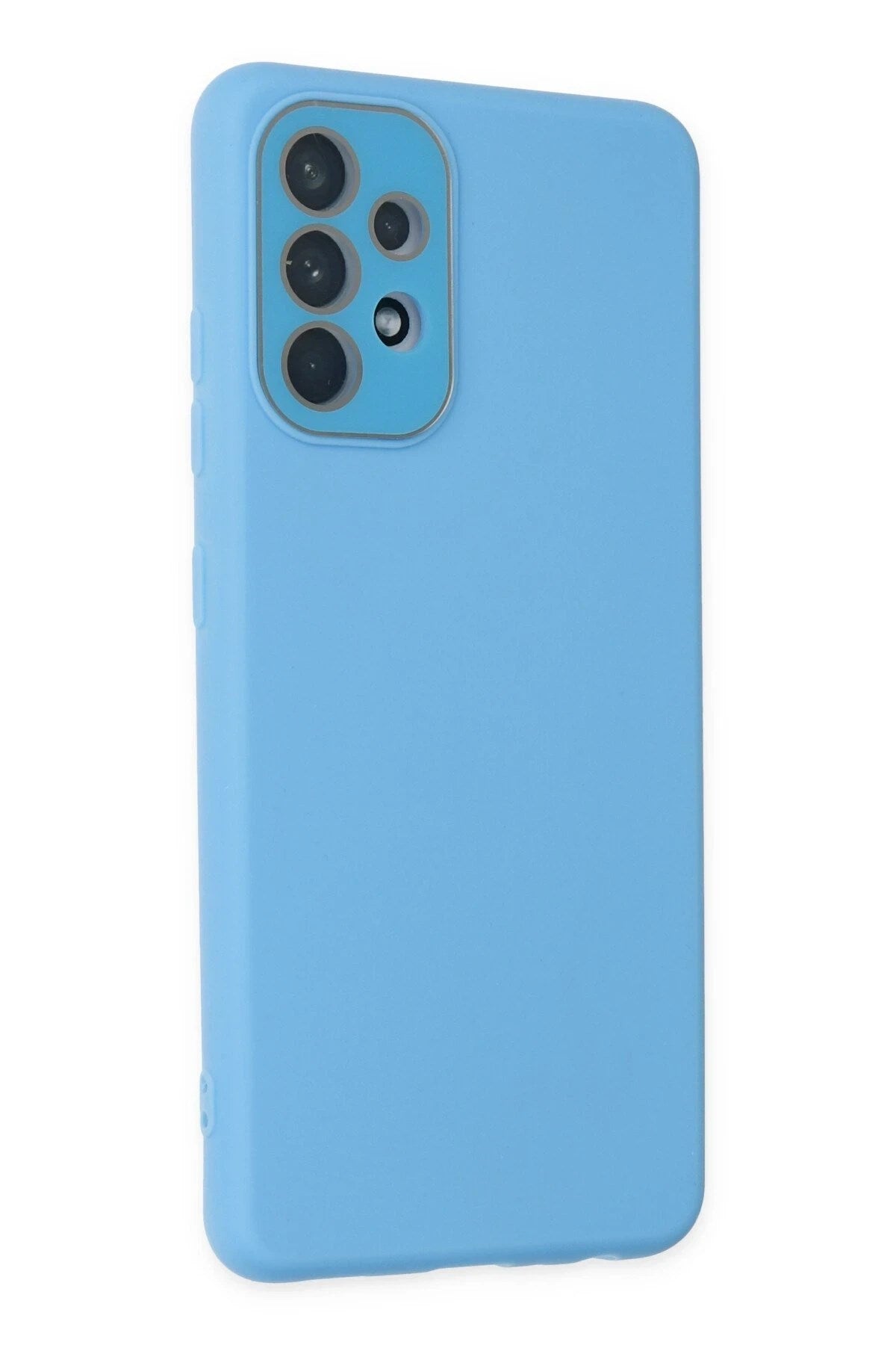 Mey İthalat® Samsung Galaxy A53 5G Kılıf Lansman Glass Kapak - Mavi