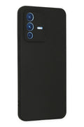 Mey İthalat® Vivo V23 5G Kılıf Nano içi Kadife Silikon - Siyah