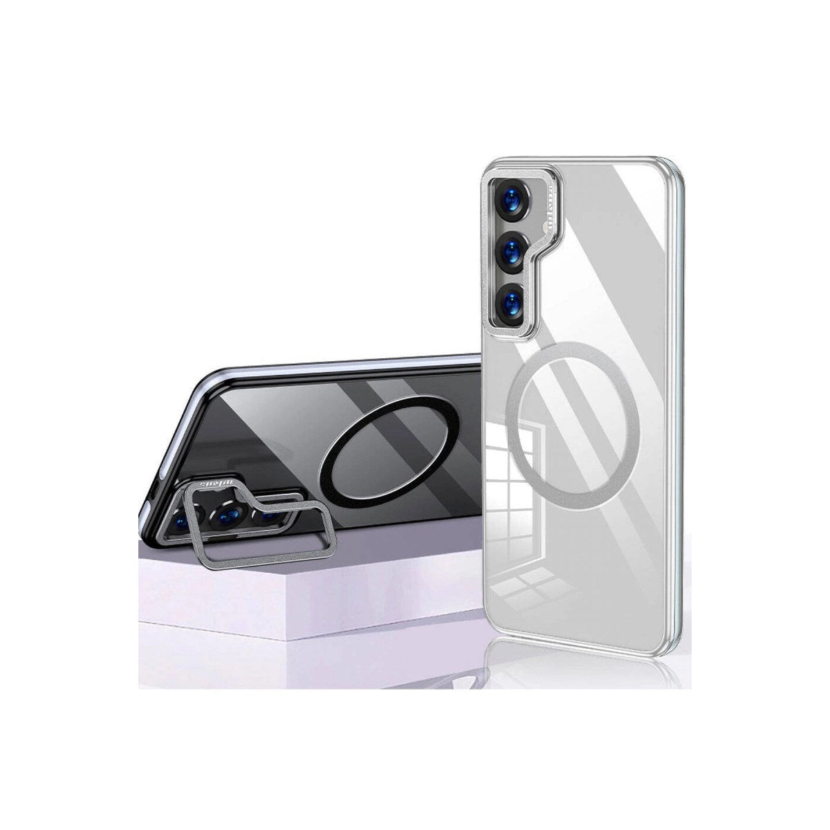 Mey İthalat® Samsung Galaxy S24 Crystal Magsafe Kapak - Şeffaf