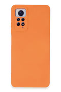 Mey İthalat® Redmi Note 12 Pro 4G Kılıf Nano içi Kadife Silikon - Turuncu