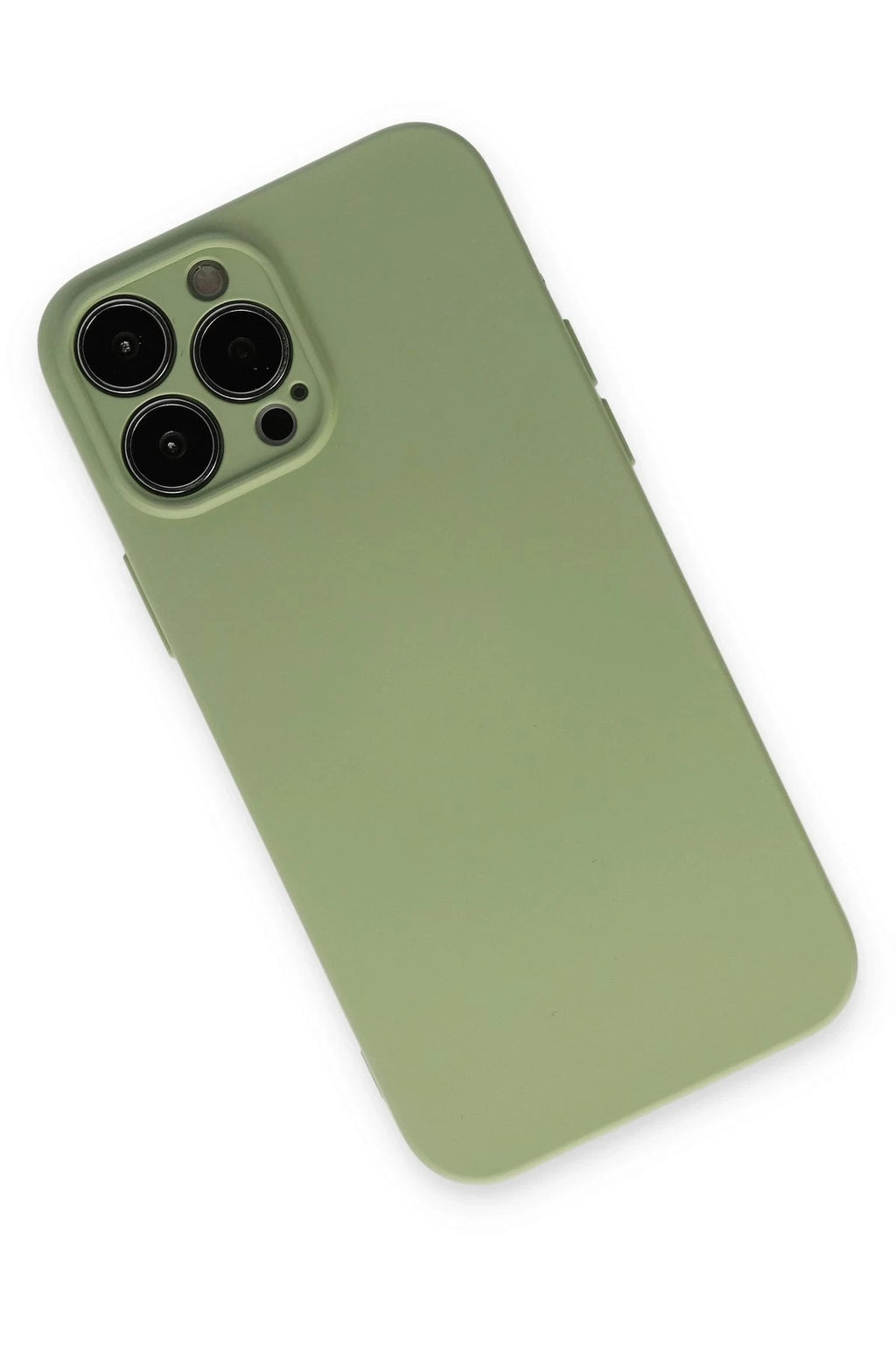 Mey İthalat® iPhone 13 Pro Kılıf Nano içi Kadife Silikon - Yeşil