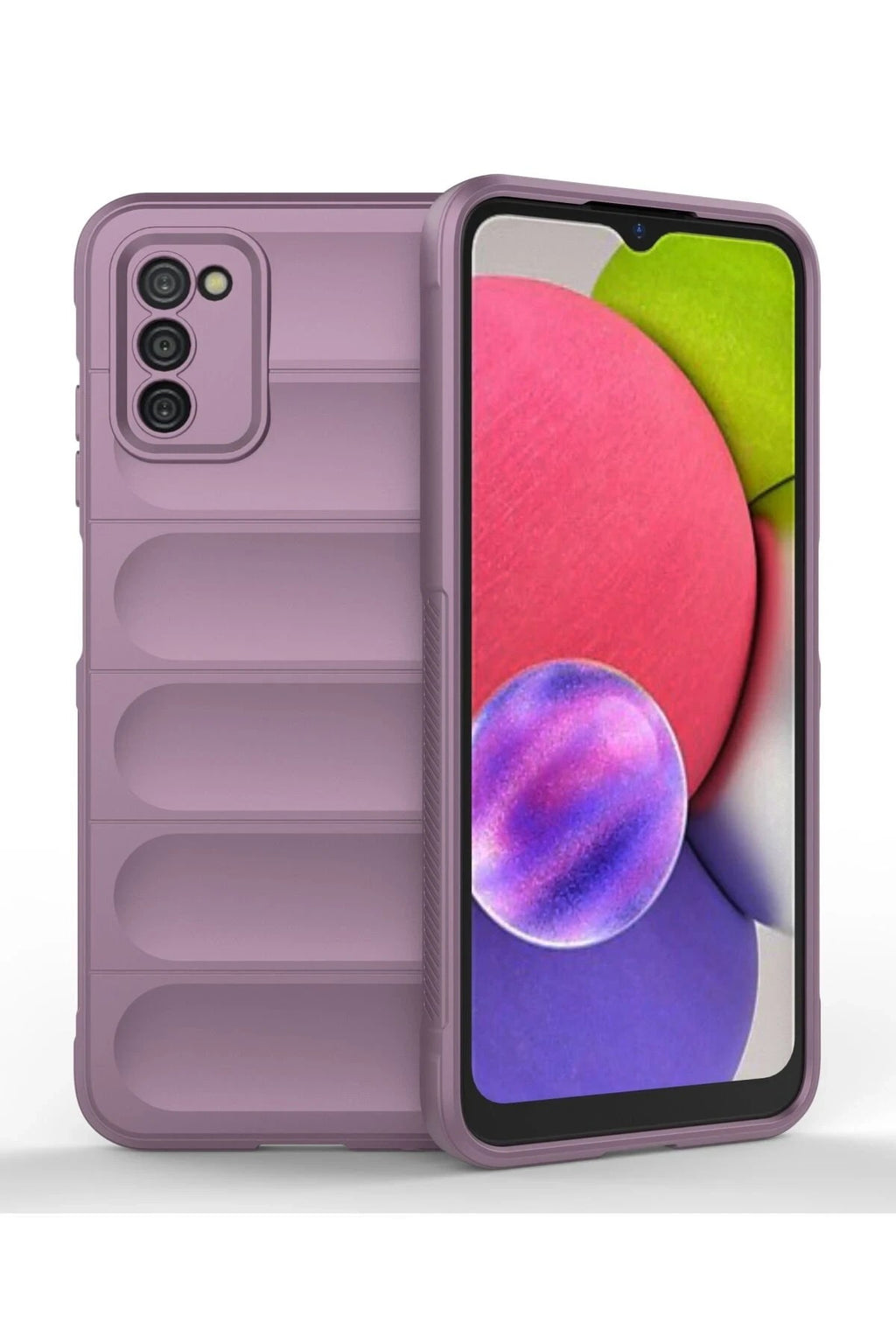 Mey İthalat® Samsung Galaxy A03S Kılıf Optimum Silikon - Mor