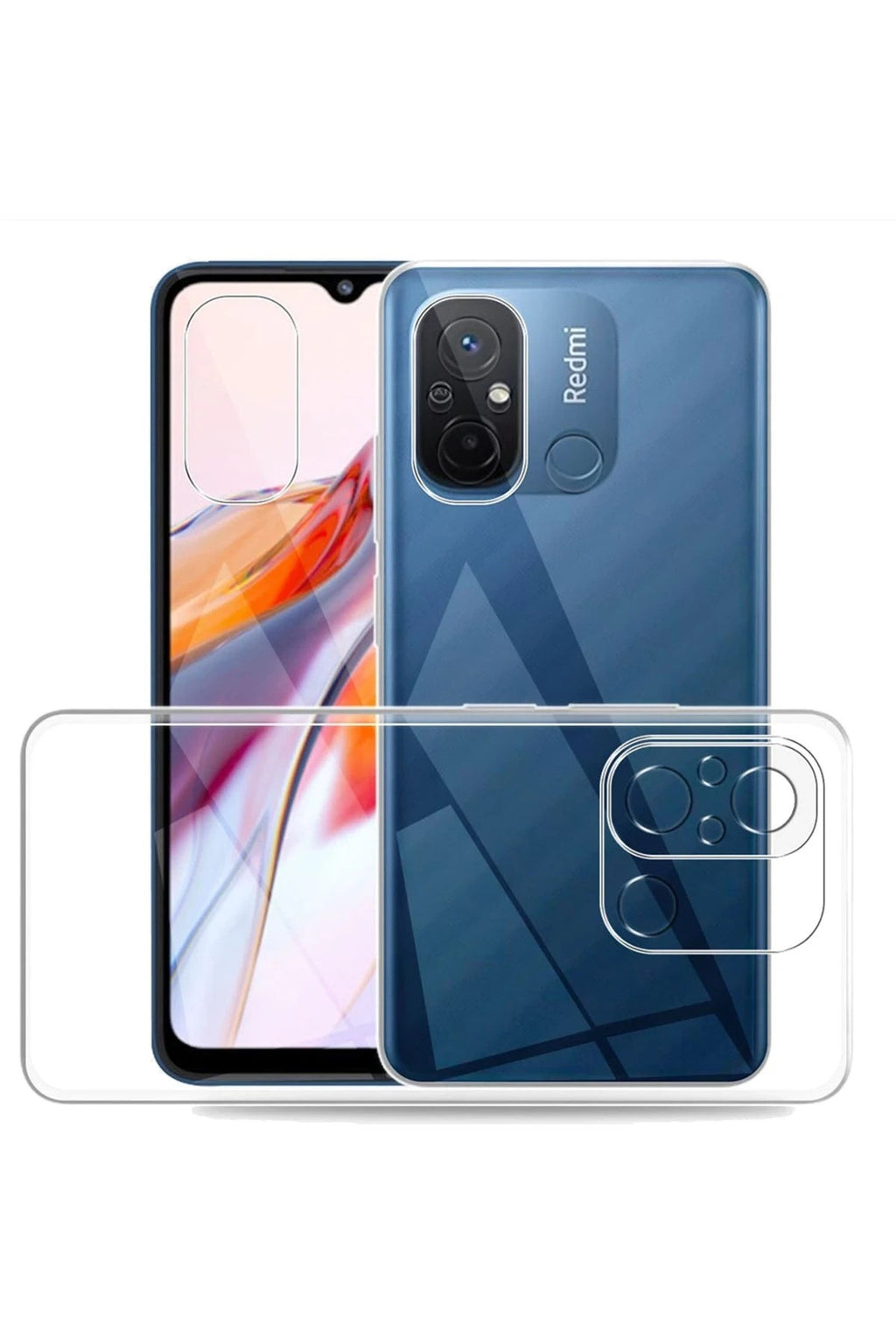 Mey İthalat® Redmi 12C Kılıf Lüx Şeffaf Silikon