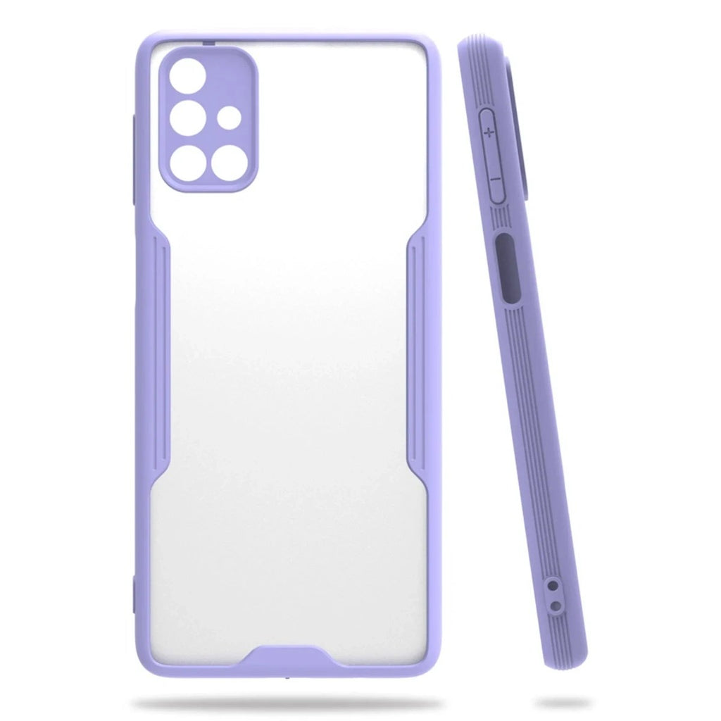 Mey İthalat® Samsung Galaxy M31S Kılıf Platin Silikon - Lila