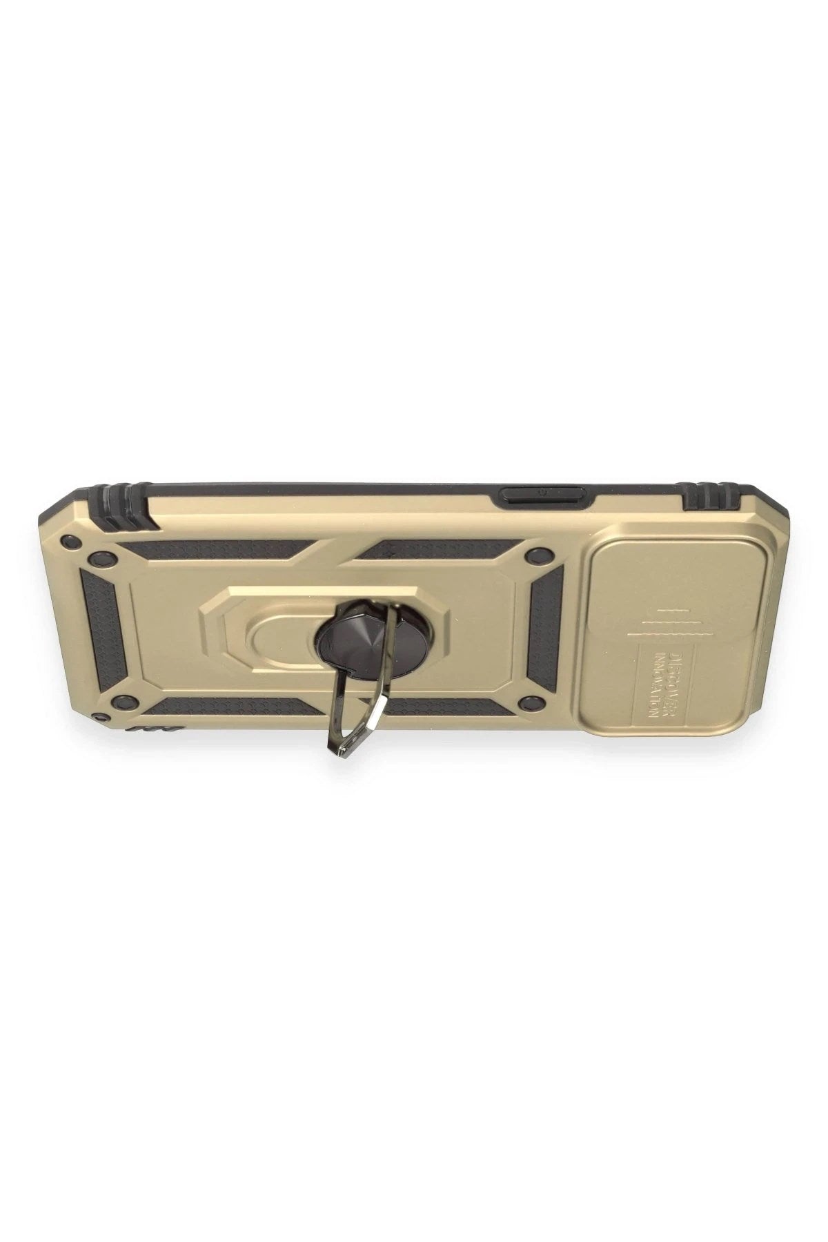 Mey İthalat® iPhone 12 Pro Max Kılıf Pars Lens Yüzüklü Silikon - Gold