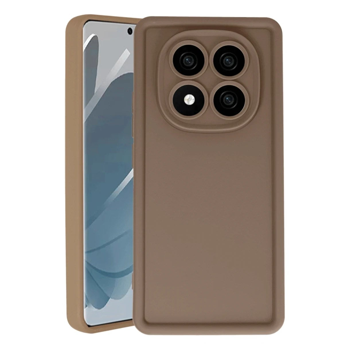 Mey İthalat® Redmi Note 14 Pro 5G Kılıf Viera Silikon - Kahverengi