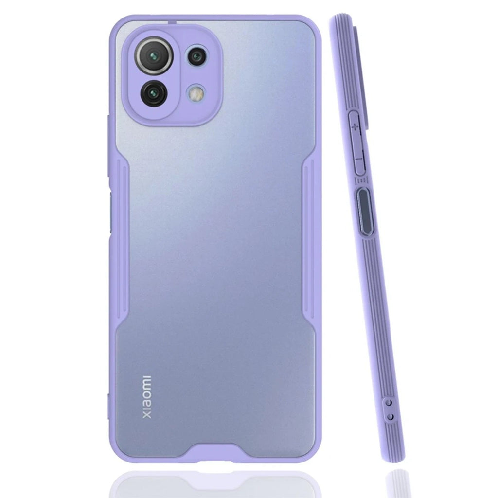 Mey İthalat® Mİ 11 Lite Kılıf Platin Silikon - Lila