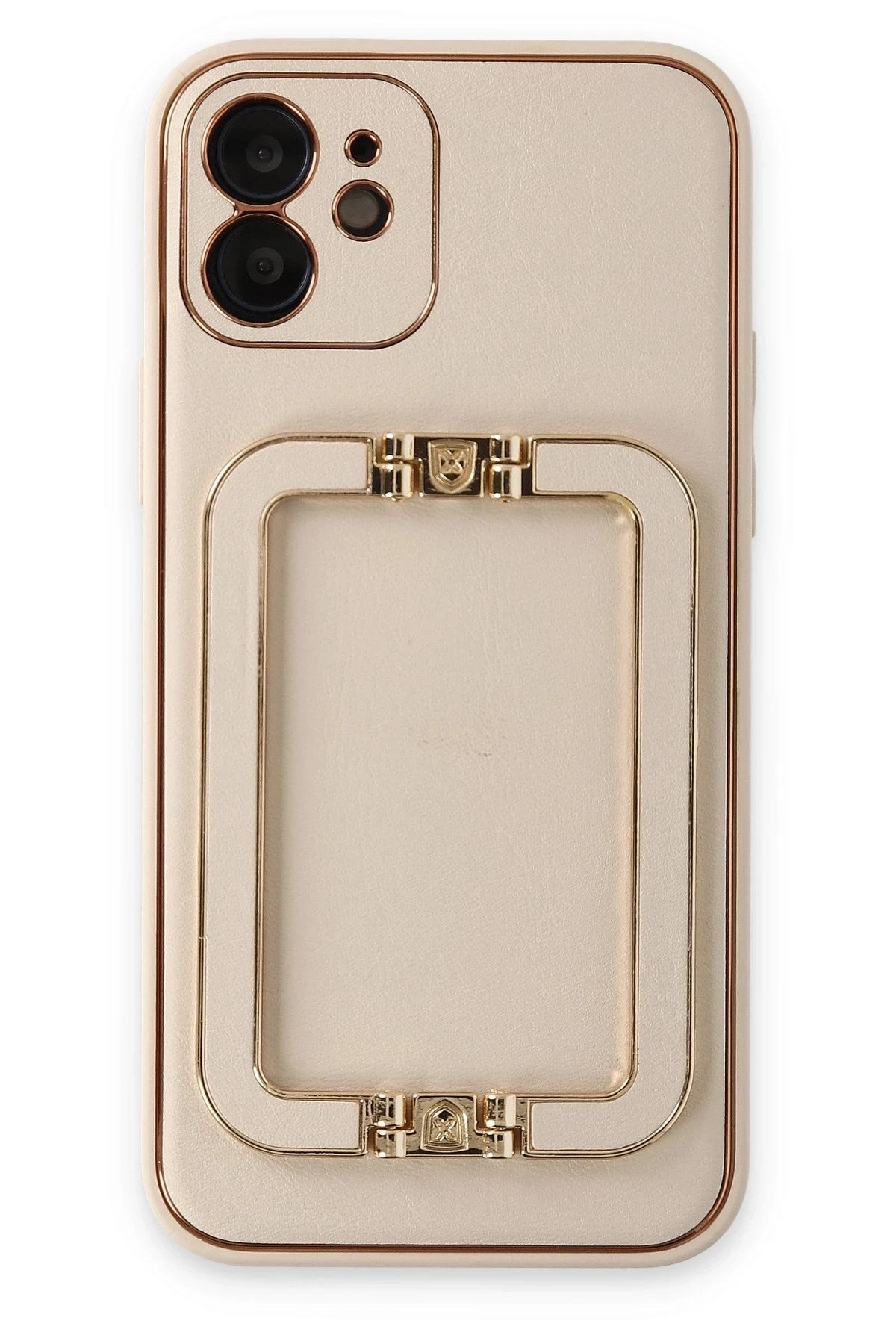 Mey İthalat® iPhone 12 Kılıf Coco Elit Kapak - Gold