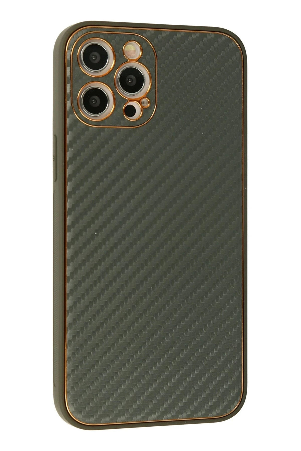 Mey İthalat® iPhone 12 Pro Kılıf Coco Karbon Silikon - Füme
