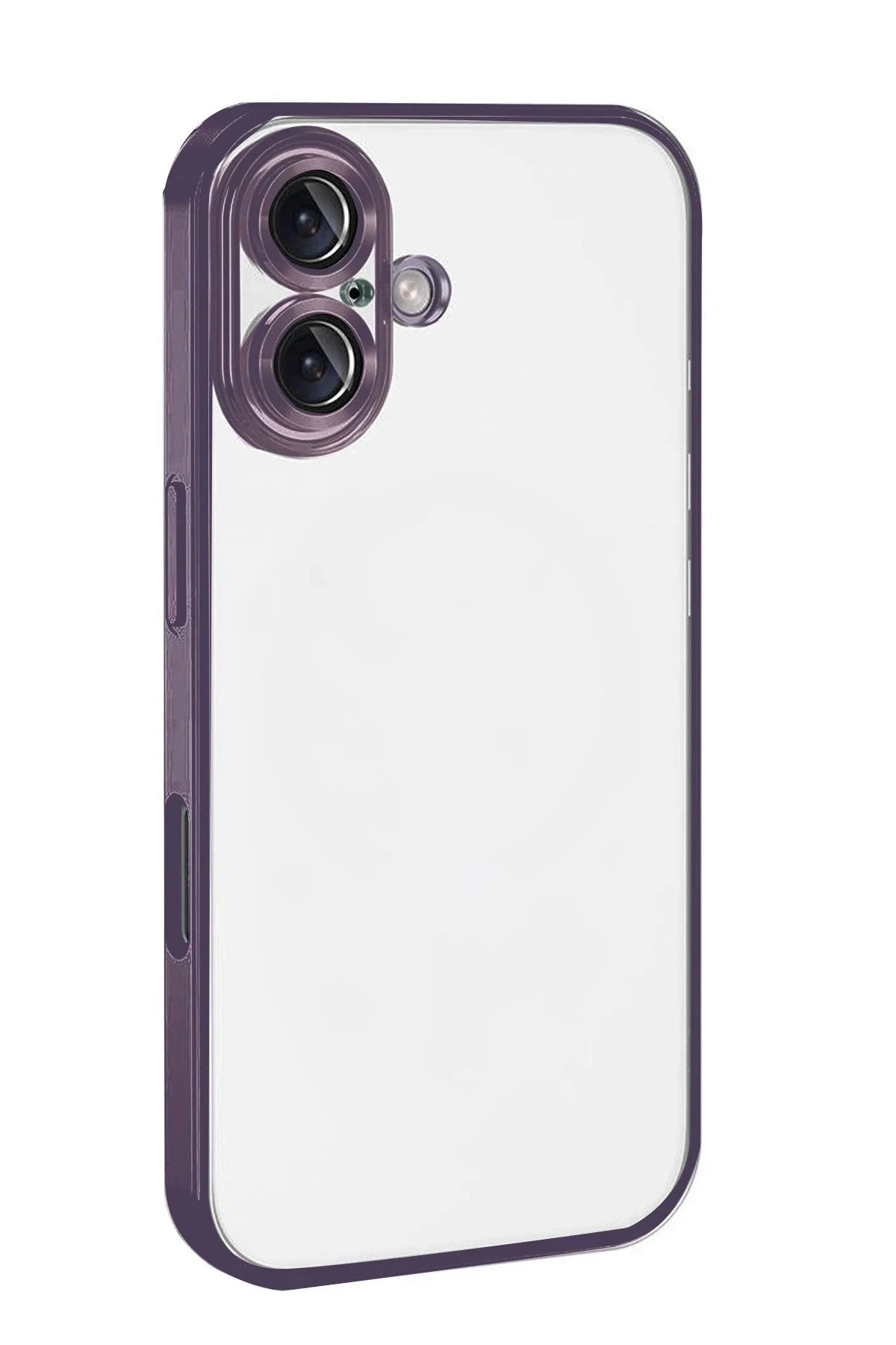 Mey İthalat® iPhone 17 Lensli Silikon - Mor