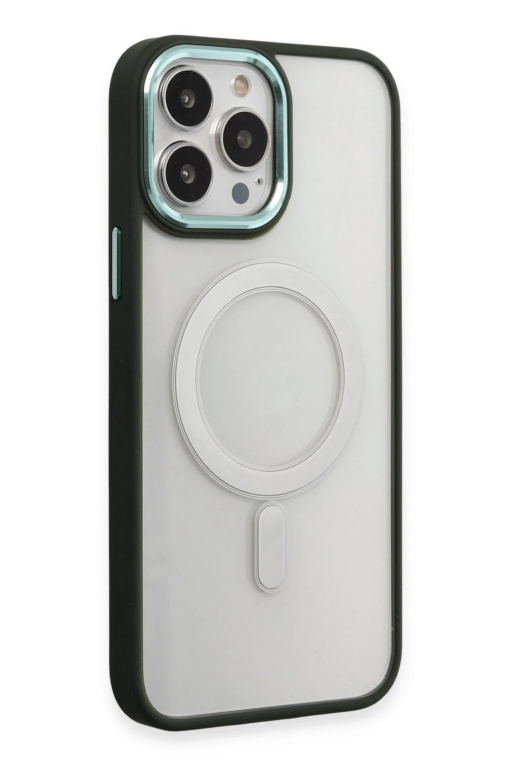 Mey İthalat® iPhone 15 Pro Kılıf Room Magneticsafe Silikon - Köknar Yeşili