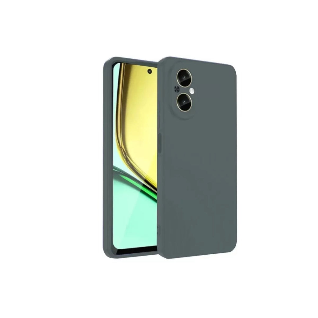 Mey İthalat® Realme 12 Lite Kılıf First Silikon - Koyu Yeşil