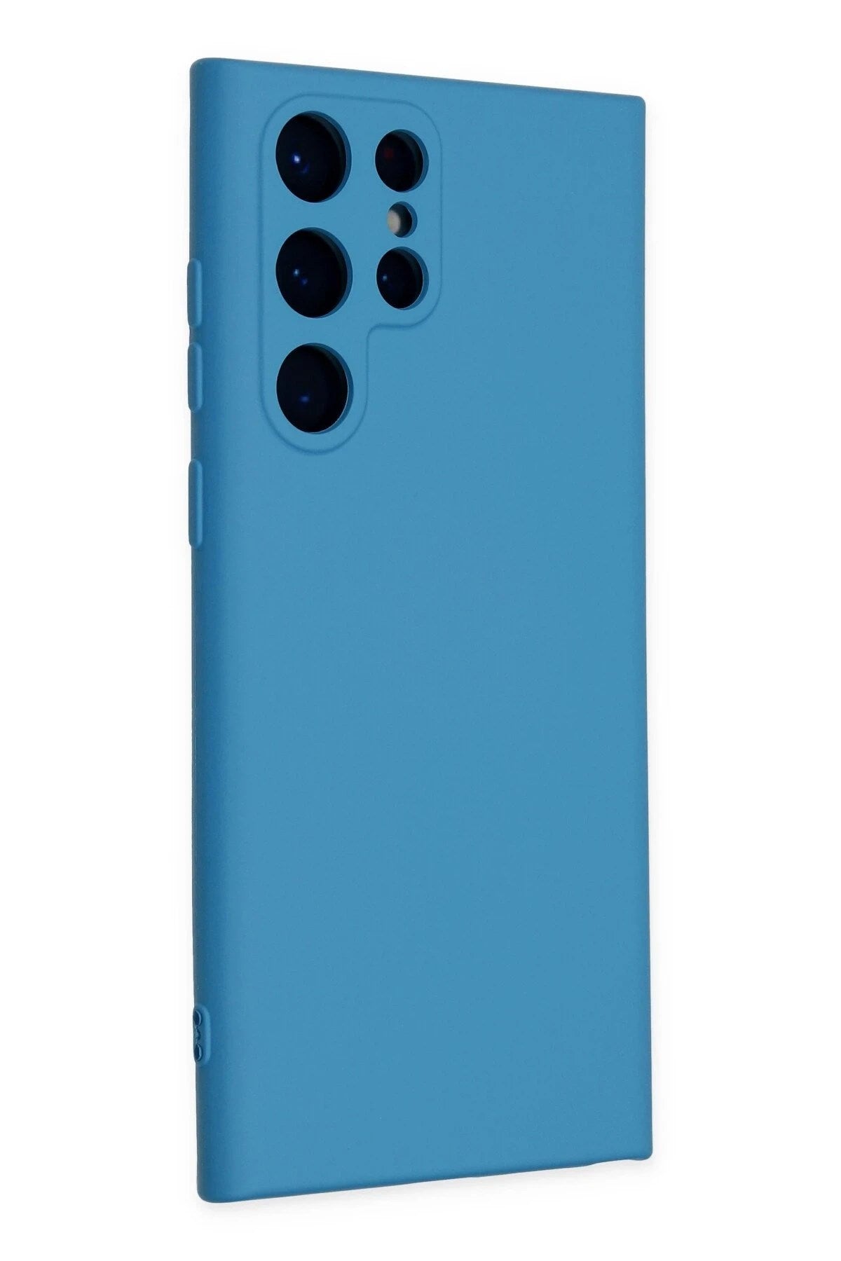 Mey İthalat® Samsung Galaxy S22 Ultra Kılıf Nano içi Kadife Silikon - Mavi