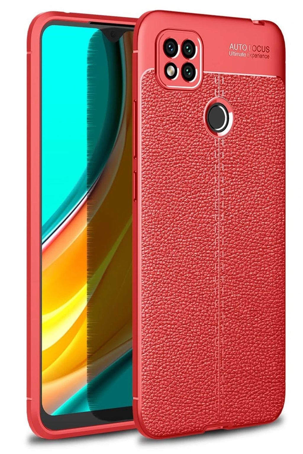 Mey İthalat® Redmi 9C Kılıf Auto Focus Kapak - Kırmızı