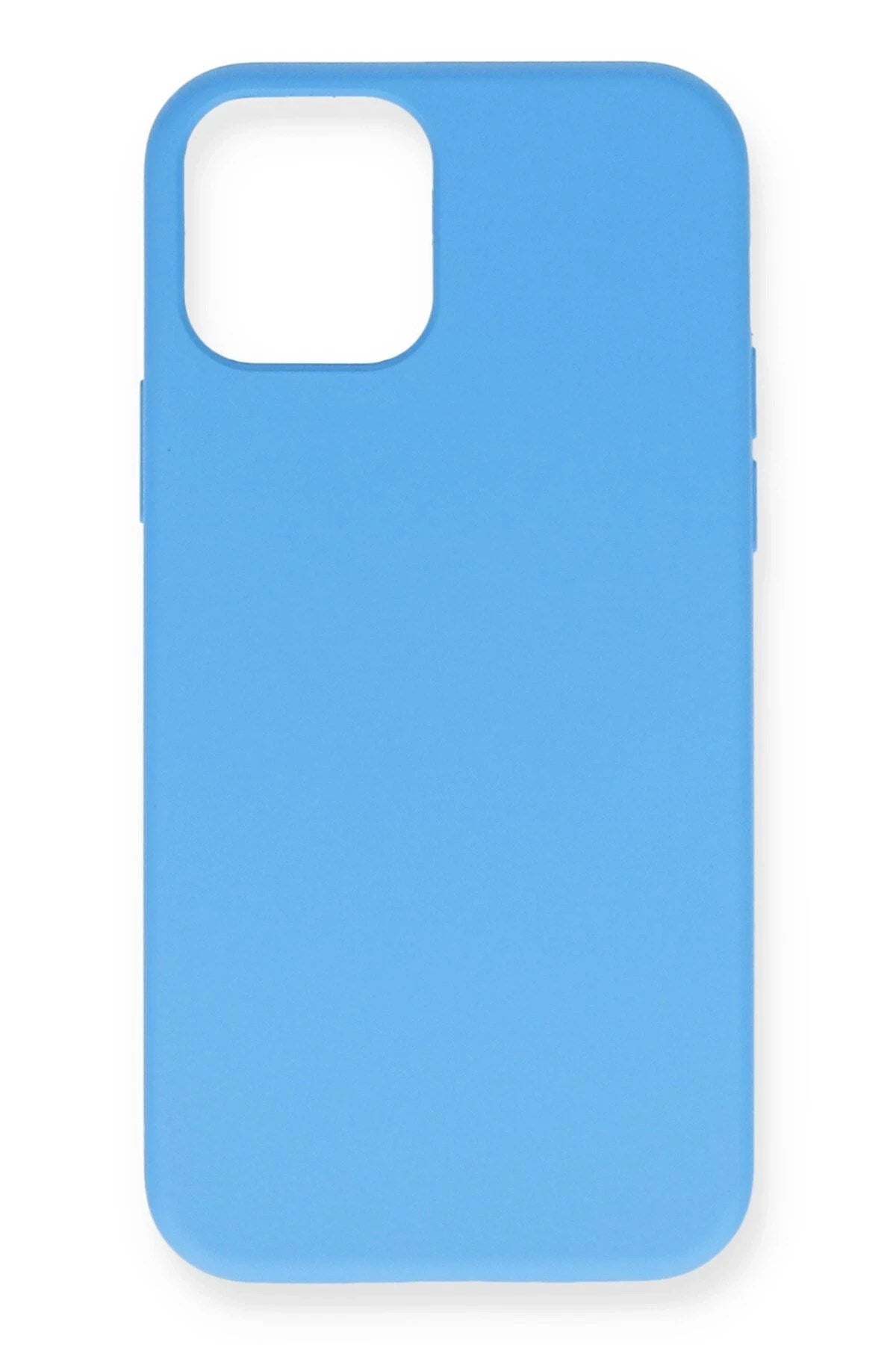 Mey İthalat® iPhone 12 Pro Max Kılıf Nano içi Kadife Silikon- Mavi