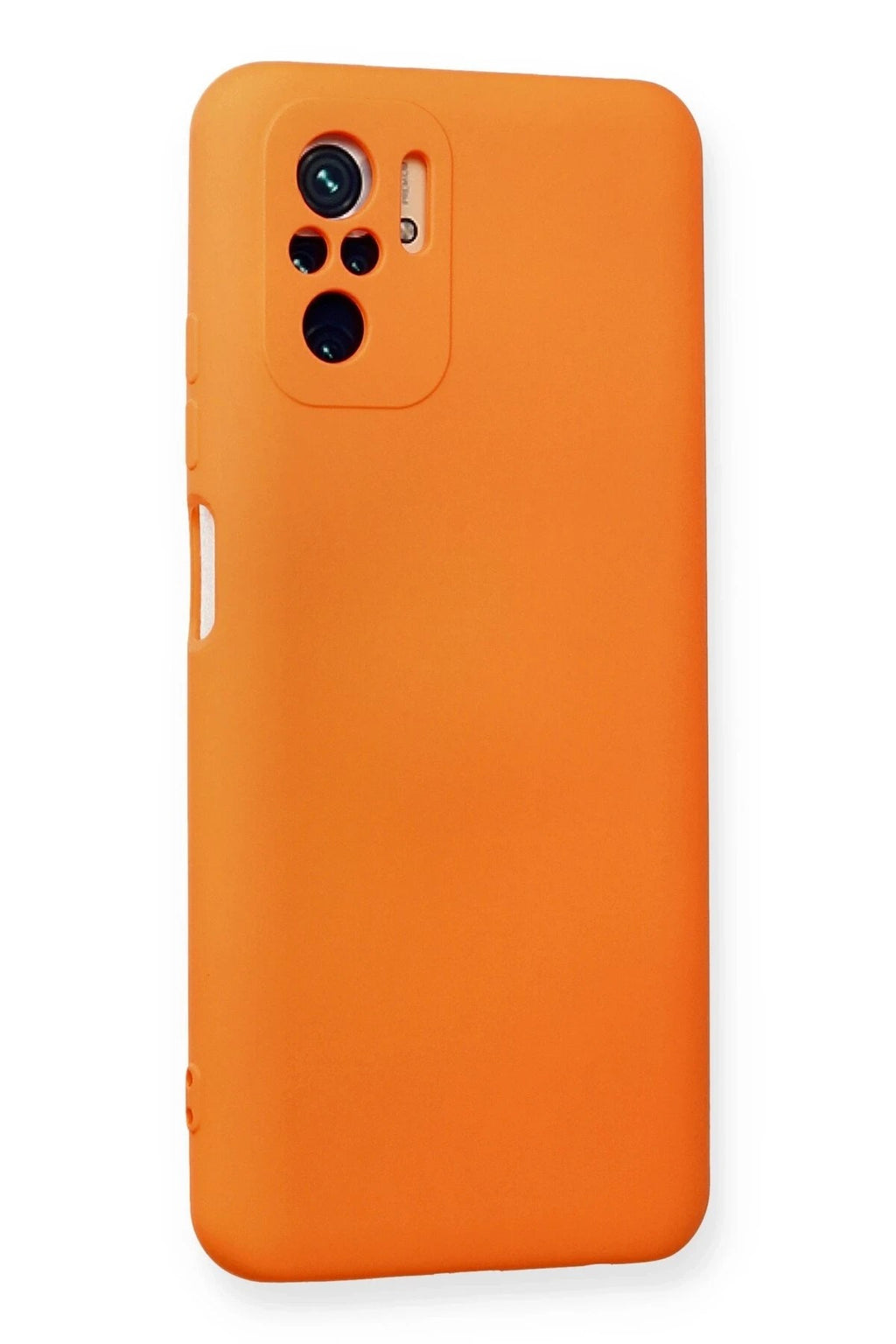 Mey İthalat® Redmi Note 10 Kılıf Nano içi Kadife Silikon - Turuncu
