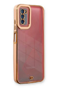 Mey İthalat® Samsung Galaxy A03S Kılıf Liva Lens Silikon - Rose