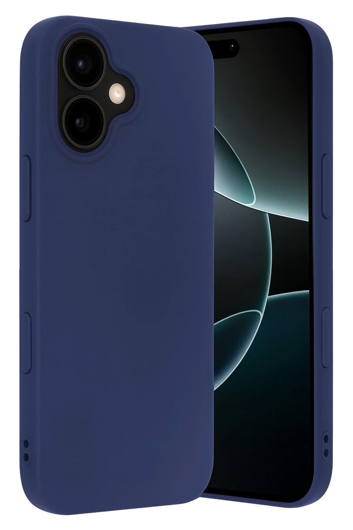 Mey İthalat® iPhone 17 Nano içi Kadife Silikon - Lacivert