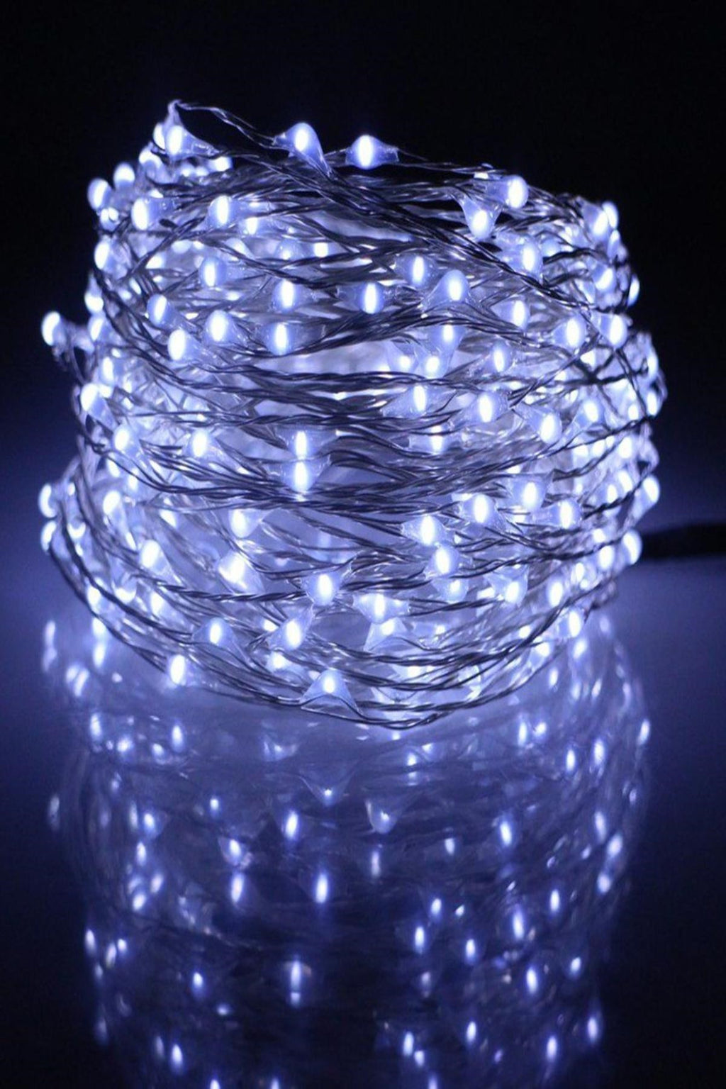 Pilli Dekoratif Peri Led Işık 10 Metre Beyaz Parti Aydınlatma