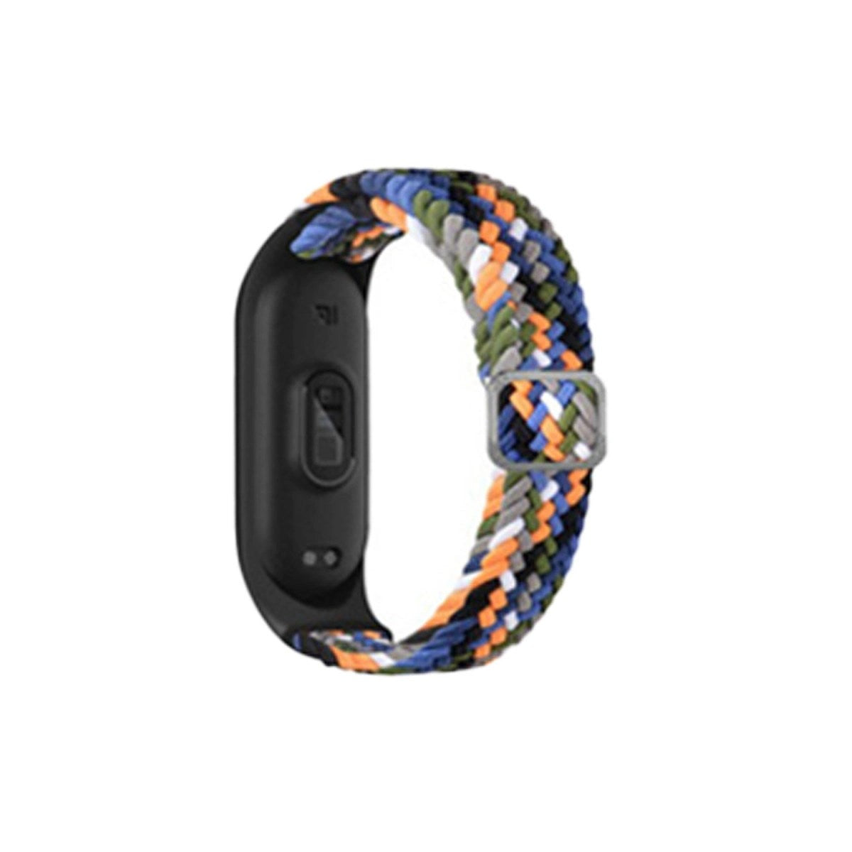 Mey İthalat® Mi Band 4 Star Kordon - Gri-Turuncu