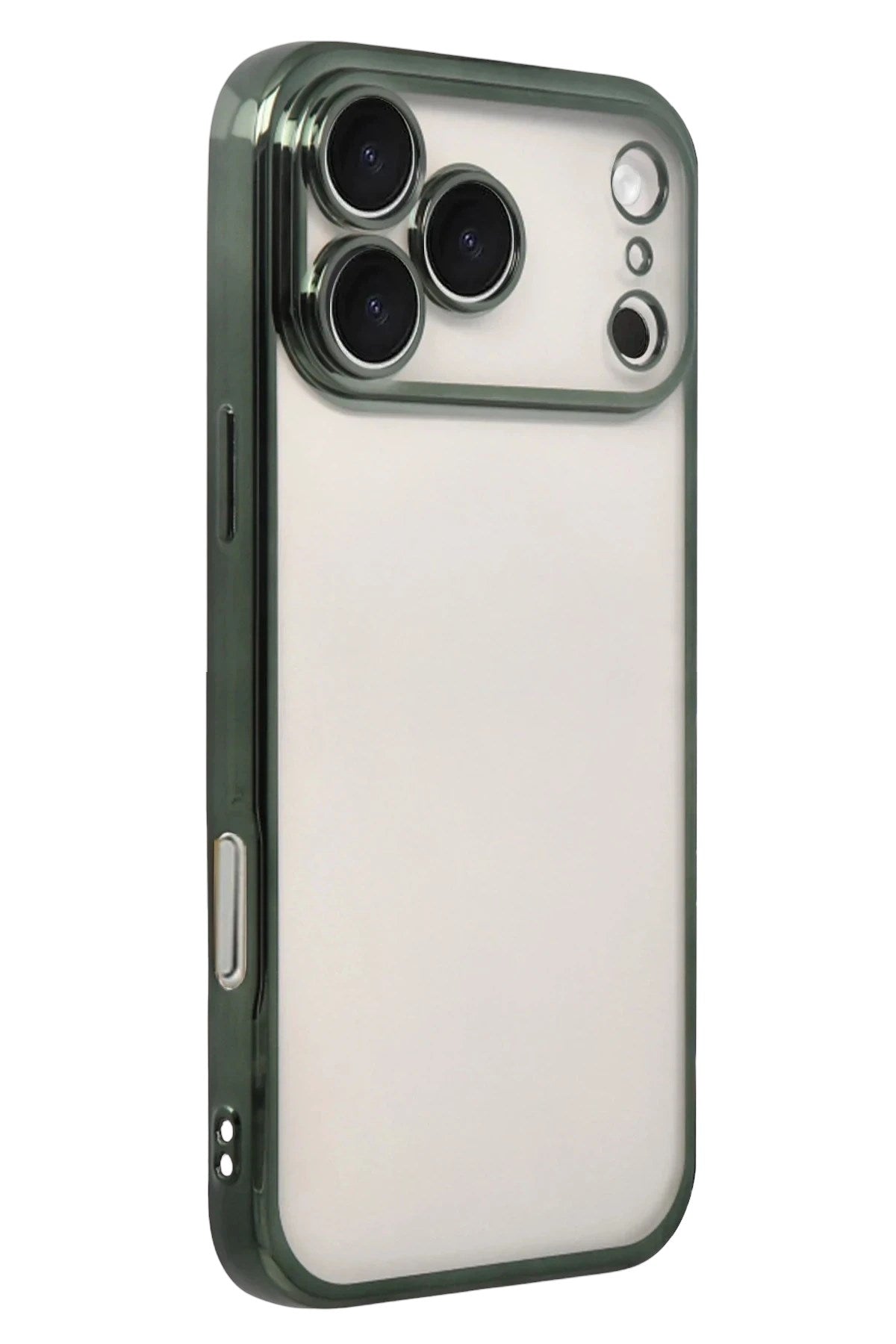 Mey İthalat® iPhone 17 Pro Max Lensli Silikon - Yeşil