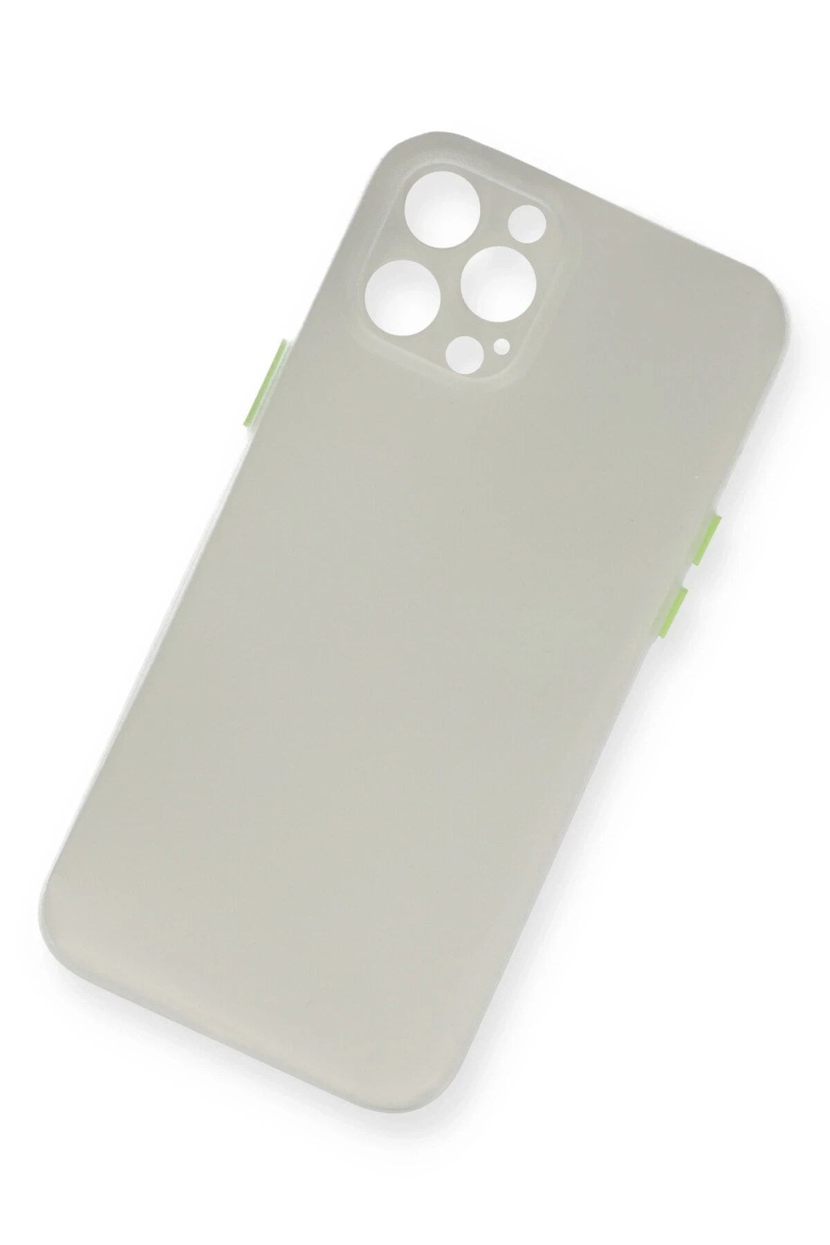 Mey İthalat® iPhone 12 Pro Kılıf PP Ultra İnce Kapak - Beyaz