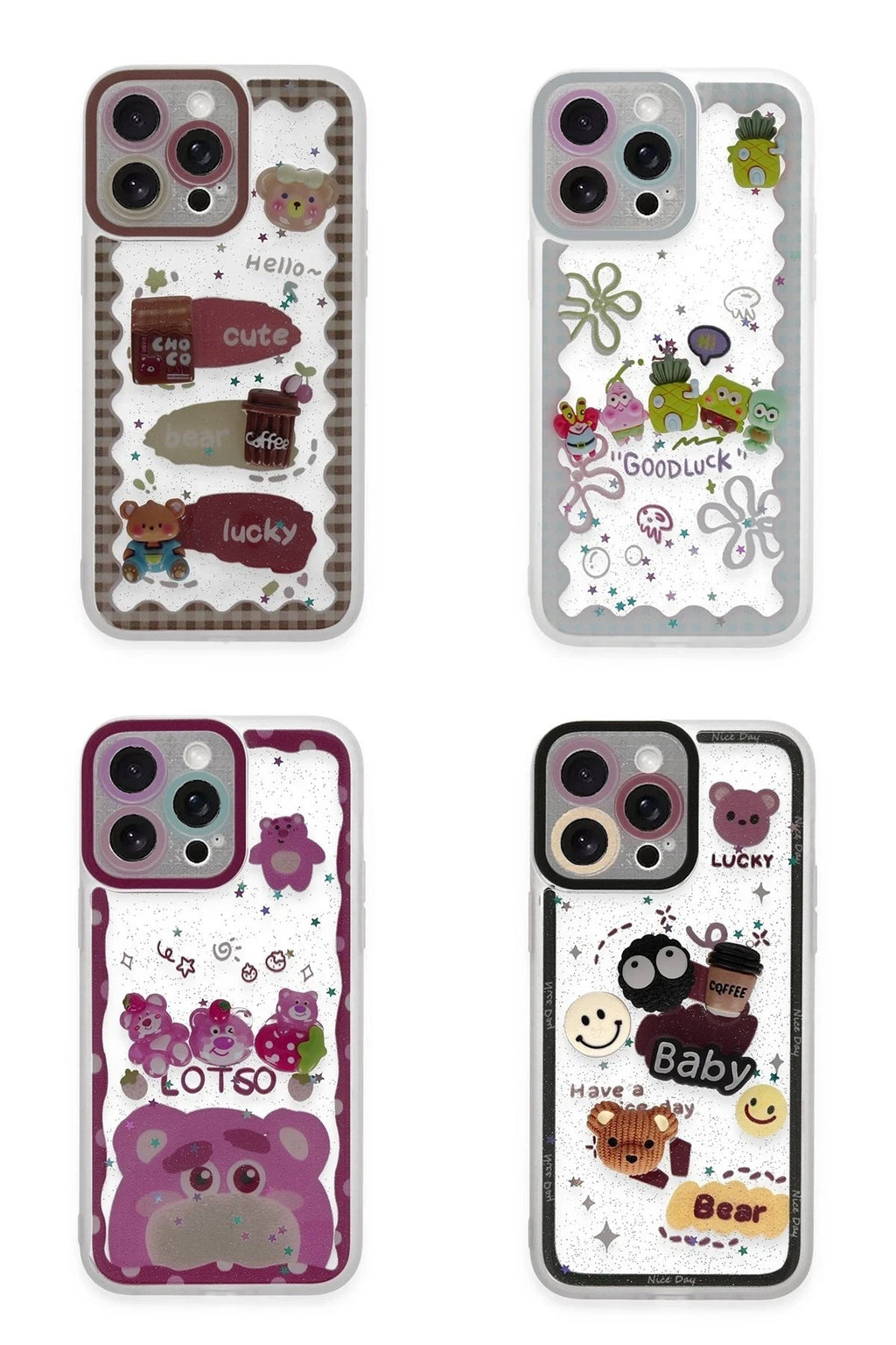 Mey İthalat® iPhone 14 Pro Kılıf Sweet Desenli Silikon Kapak - Sarı