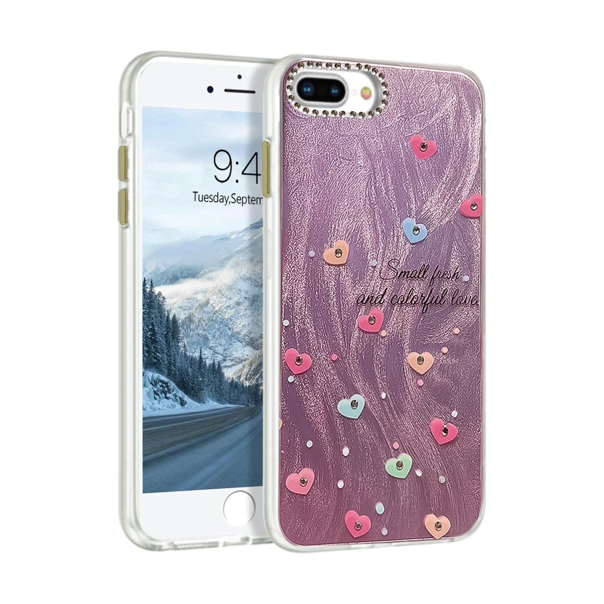 Mey İthalat® iPhone 7 Plus Kılıf Blade Aynalı Desenli Kapak - Desen 8