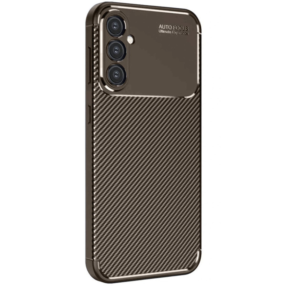 Mey İthalat® Samsung Galaxy A16 5G Kılıf Auto Focus Karbon Kapak - Kahverengi