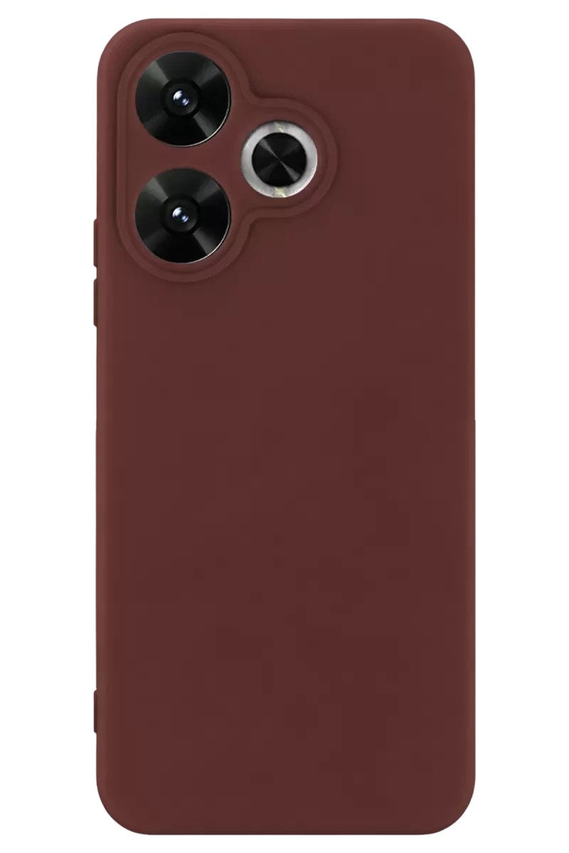 Mey İthalat® Redmi 13 4G Kılıf First Silikon - Bordo