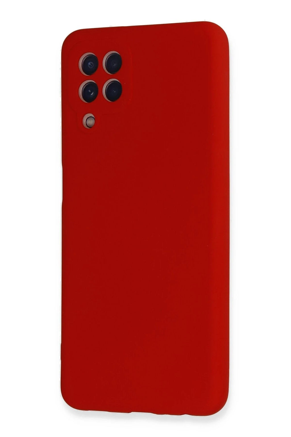 Mey İthalat® Samsung Galaxy A22 Kılıf Nano içi Kadife Silikon - Kırmızı