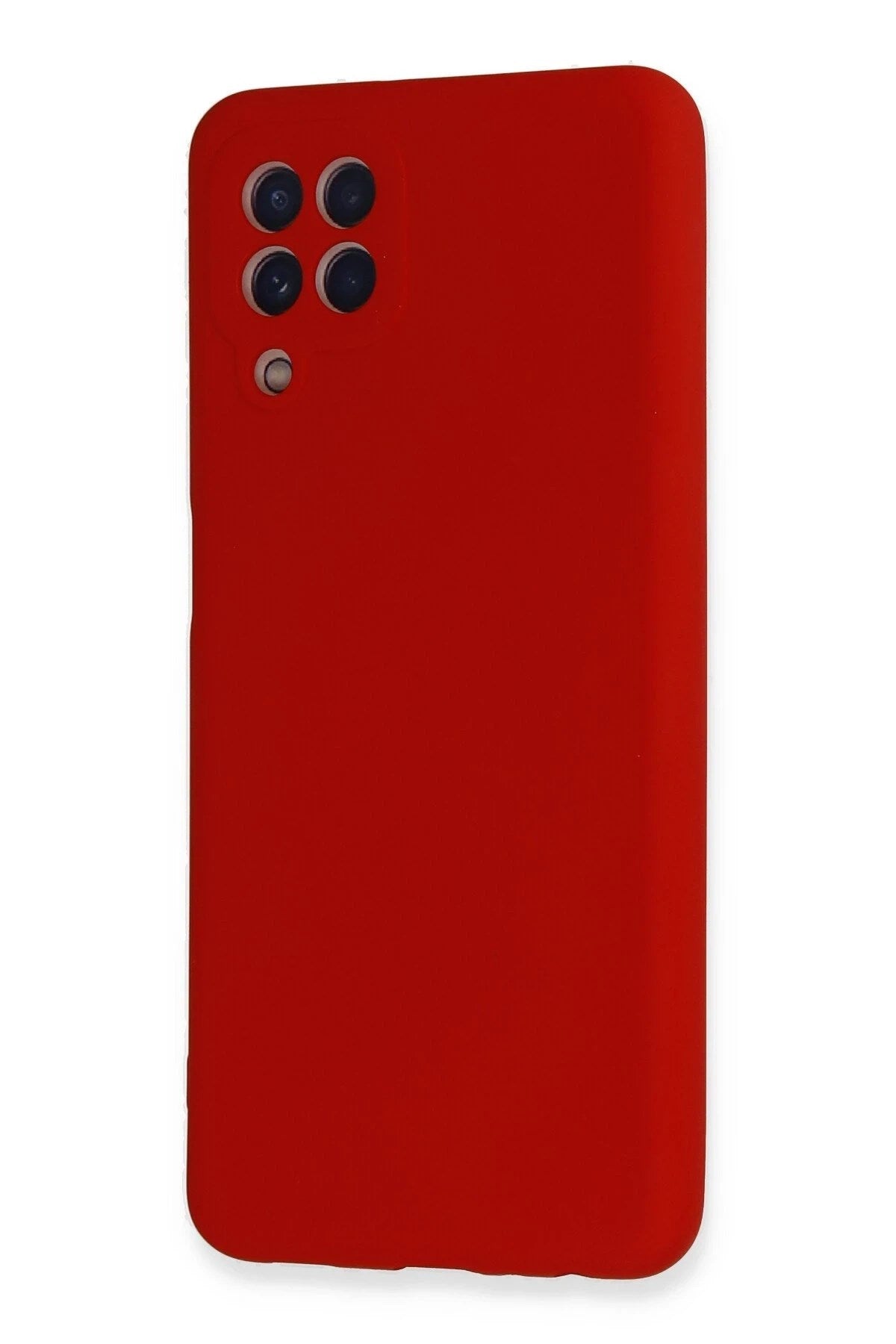 Mey İthalat® Samsung Galaxy A22 Kılıf Nano içi Kadife Silikon - Kırmızı