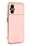 Mey İthalat® Poco M5 Kılıf Volet Silikon - Pembe