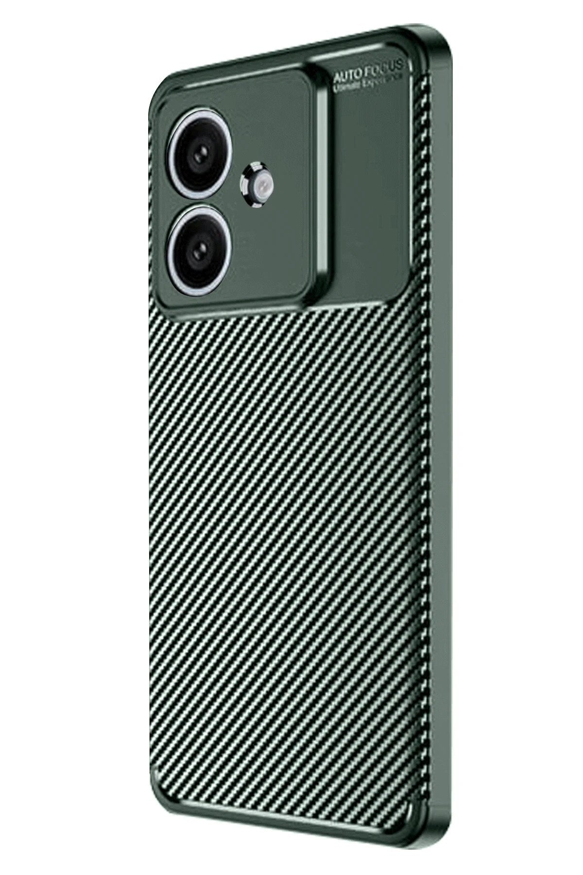 Mey İthalat® A3 Kılıf Auto Focus Karbon Kapak - Koyu Yeşil