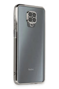 Mey İthalat® Redmi Note 9 Pro Kılıf Lensli Silikon - Gümüş